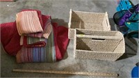 Baskets, blankets