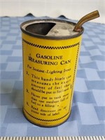 Gasoline measuring can