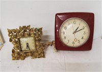 Red Clock & Brass Clock