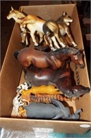 (16) Various animal figurines including some