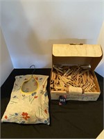 Clothes Pins & Bag