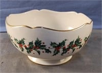 Lenox Teleflora Christmas bowl 75th