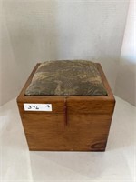Wooden Chest with Padded Top