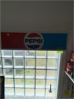 Large metal Pepsi sign 10 x 36