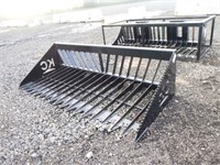 76" Skid Steer Skeleton Bucket