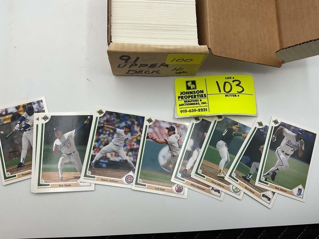 1991 BASEBALL UPPER DECK HI NUMBERS