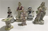 Various vintage porcelain figurines