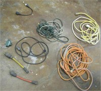 Assortment of Extension Cords and Adapters