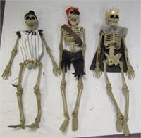 3 Holloween16" Skeletons