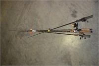 4PC ASSORTED RODS AND REELS
