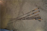 6PC ASSORTED RODS AND REELS