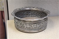 Ornate Sterling and Wood Base Bowl