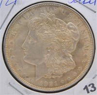 1921 Morgan Silver Dollar select, BU.