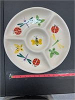 Chips and Dip dish party platter Dragon Flies
