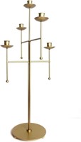 Brass Gold Metal Candle Holder Tall Candlestick