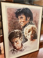 20x16 print of Elvis,j dean,m monroe