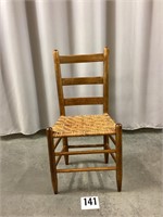 Wooden Ladder Back Chair Woven Bottom