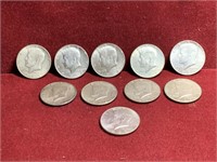 (10) UNITED STATES 40% SILVER KENNEDY HALVES