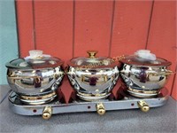 New Command Performance Triple Burner Buffet Set