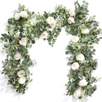 $71--- 4 Pack Eucalyptus Garland with Roses