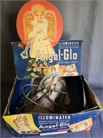 Vintage Angel Glo Christmas topper in orignal box