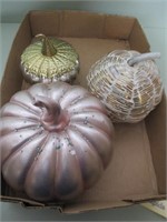 Assorted sizes of  Decrorative Faux Pumpkins