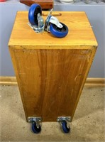 Wooden Box w/ 4 Casters