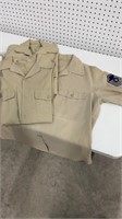 Vintage Tan US Air Force Uniforms / Shirts (3)