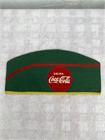 1940s Coca-Cola Soda Jerk Green Cloth Hat/Cap