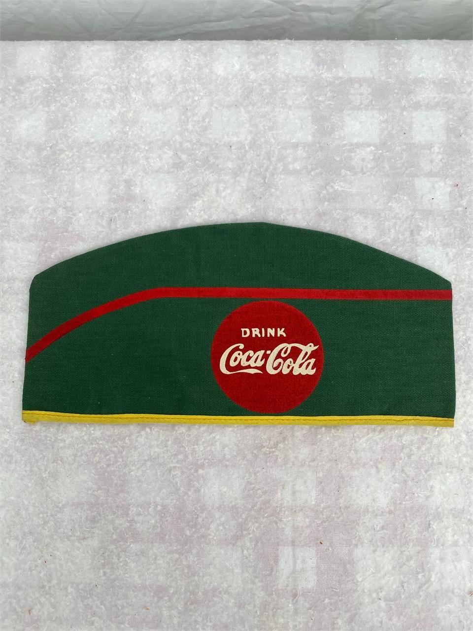 1940s Coca-Cola Soda Jerk Green Cloth Hat/Cap