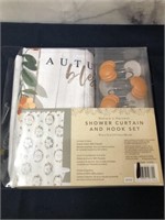Autumn Shower Curtain And Hook Set(fabric)