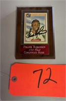 FRANK ROBINSON 500 CLUB BASEBALL CARD-SIGNED