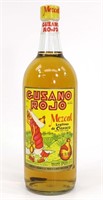Gusano Rojo Mezcal Tequila w/ Worm in Bottle