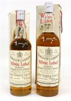 White Label Dewar's (2) Bottles