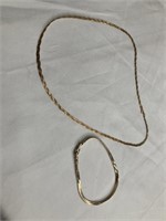 10KT Italy NIE necklace, bracelet