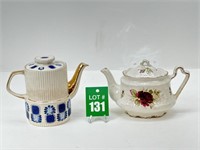 DONEGAL Rose with Gold Trim Teapot and MCM Blue