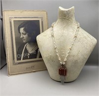 Art Deco Necklace & Corresponding Picture