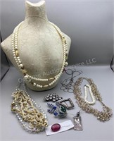 Necklaces, Vintage Pins & More