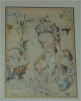 Charles Levier, Signed Watercolor