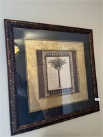 Large Framed Palm Tree Print 34'' x 34''