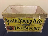 AUSTIN,YOUNG & CO BISCUIT BOX