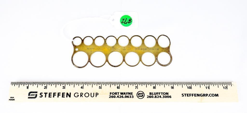 C. T. - P. Co. Chicago Brass Ring Sizer