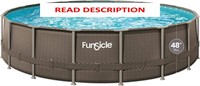 Funsicle 18ft Round Pool w/ Skimmer Pump & Ladder