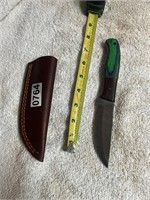 Beautiful Damascus blade knife &  sheath 764