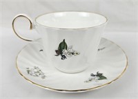 Fine England China Staffordshire Cup & Saucer