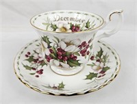 Royal Albert Fotm December Cup & Saucer