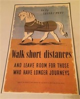 Walk short distances - WW2 poster 10x15"