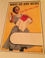 WW2 Poster 10x15" Make do and mend