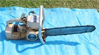 Antique Poulan 33 chainsaw as found