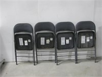 Four 18"x 16"x 30" Metal Chairs See Info